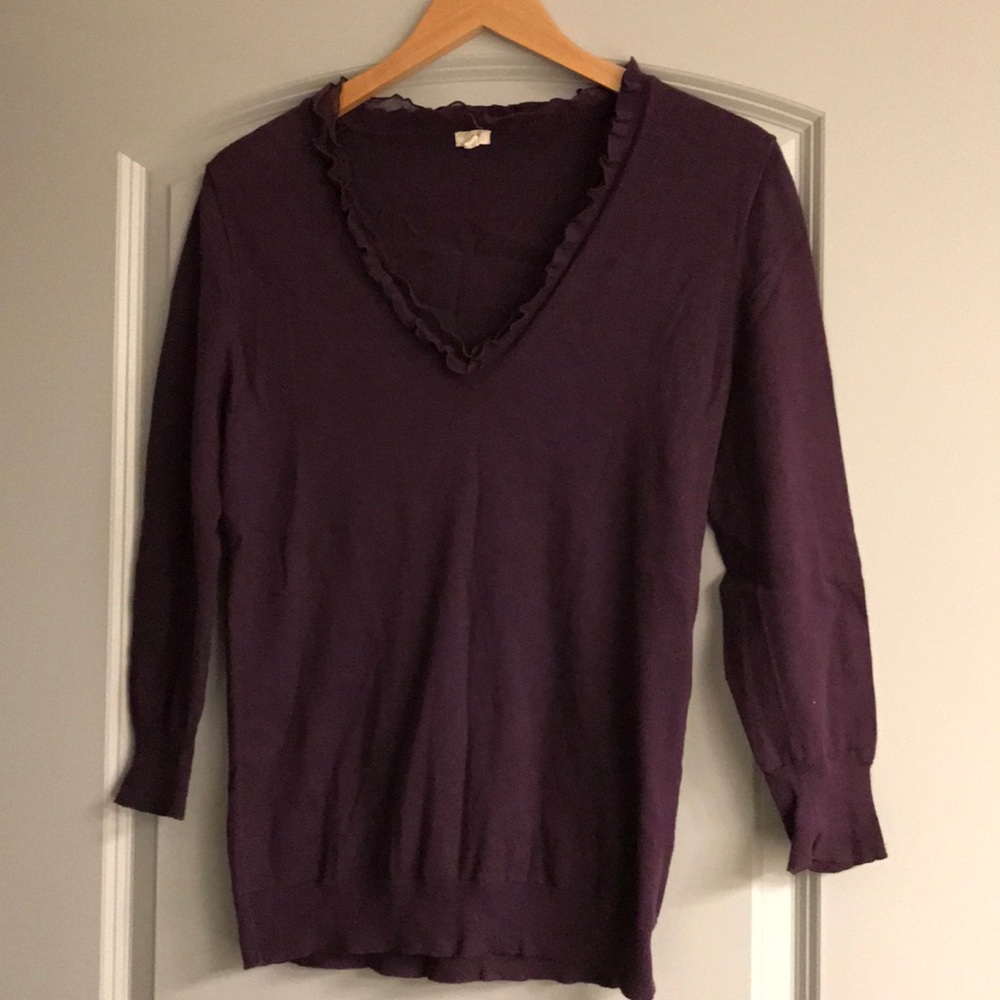J. CREW purple sweater